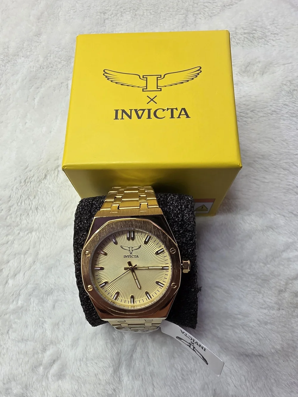 Invicta Gold Tone Men's Watch with Champagne Dial 69962 42 mm